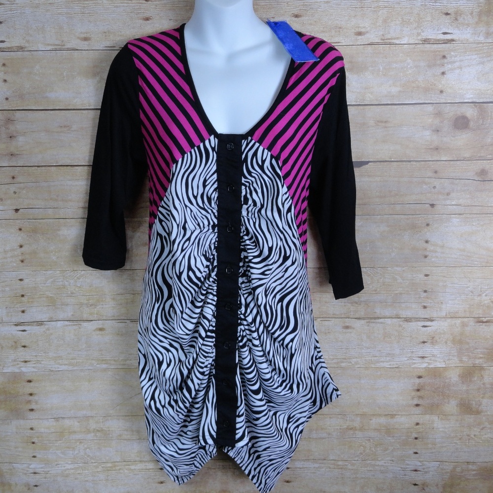 Aster by Firmiana 3/4 Sleeve Tunic - NWT